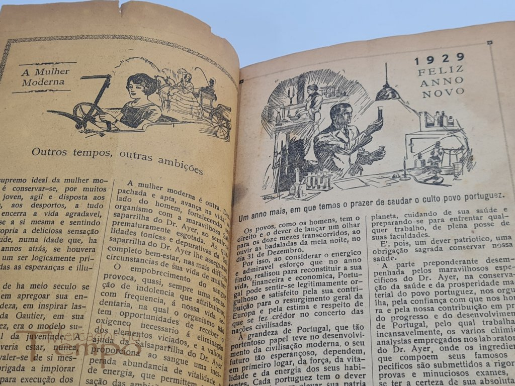 Calendário e Folhinha Portugueza do doutor Ayer, 1929