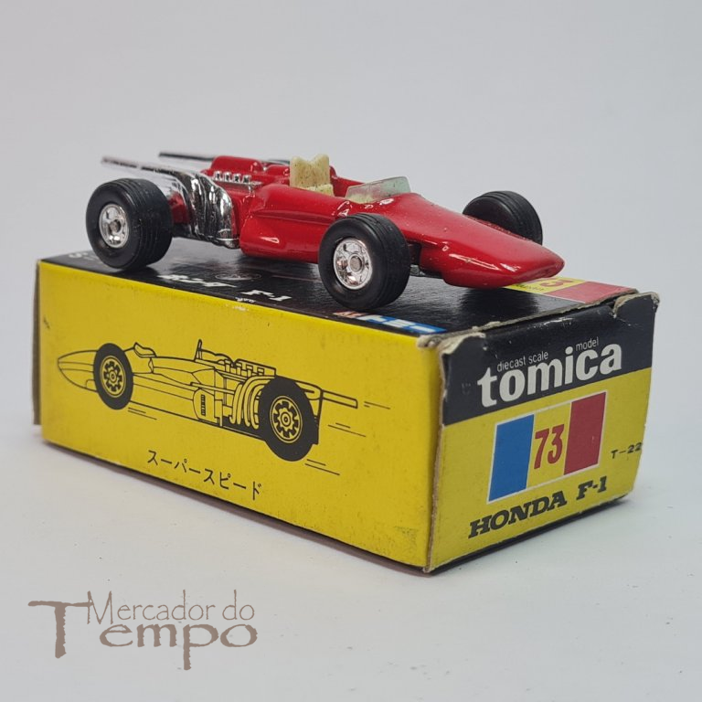 Miniatura Tomica Honda F-1 #73, com caixa original 