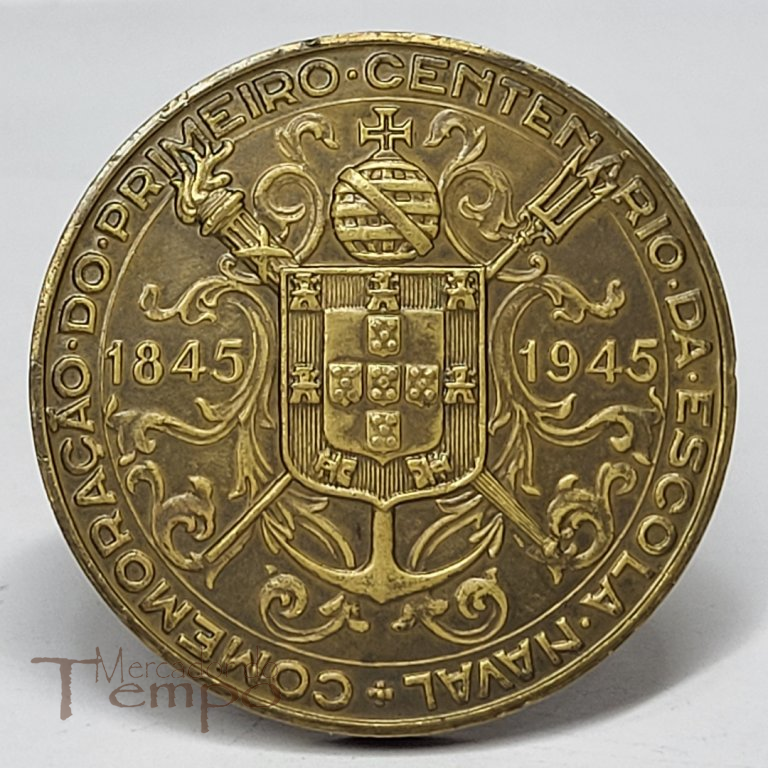 Medalha bronze 1º Centenário da Escola Naval, 1845-1945