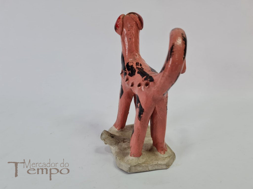 Cão Apito e Paliteiro em barro de Barcelos antigo