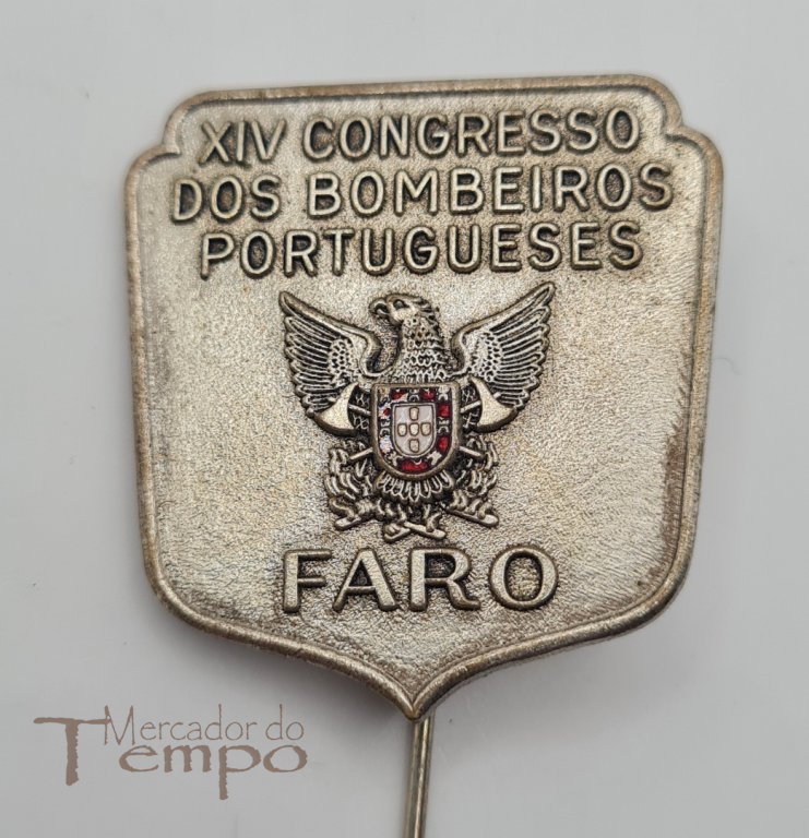 
Pin/Placa XIV Congresso dos Bombeiros Portugueses, Faro.
 