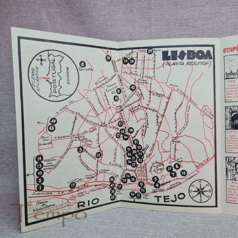 Brochura Propaganda Guia Gráfico de Lisboa anos 30/40