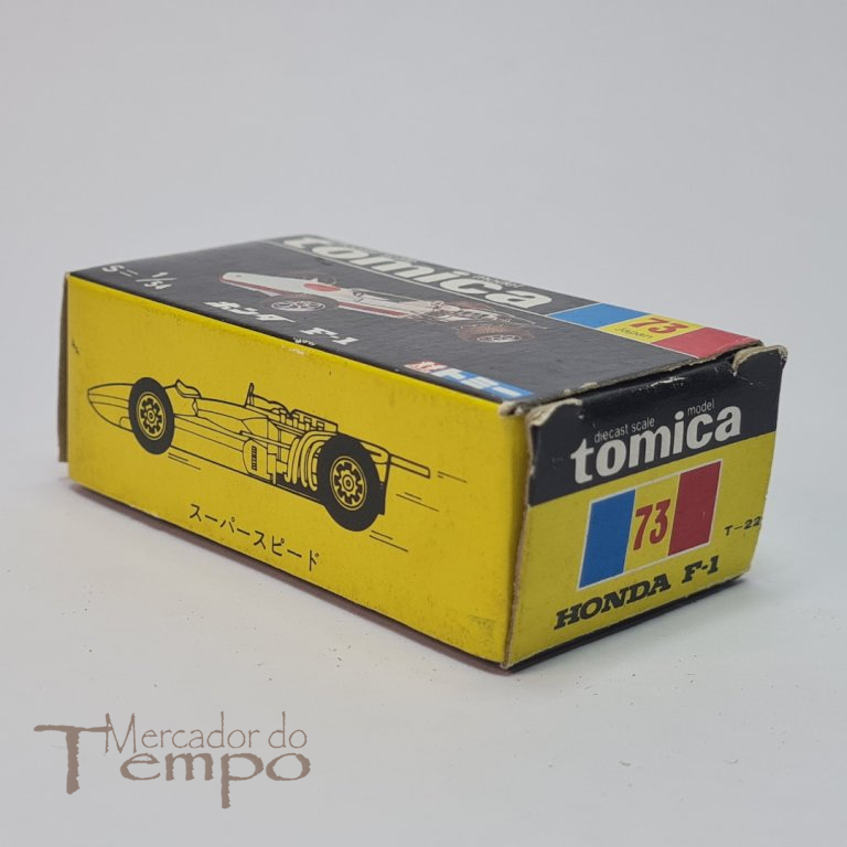 Miniatura Tomica Honda F-1 #73, com caixa original 