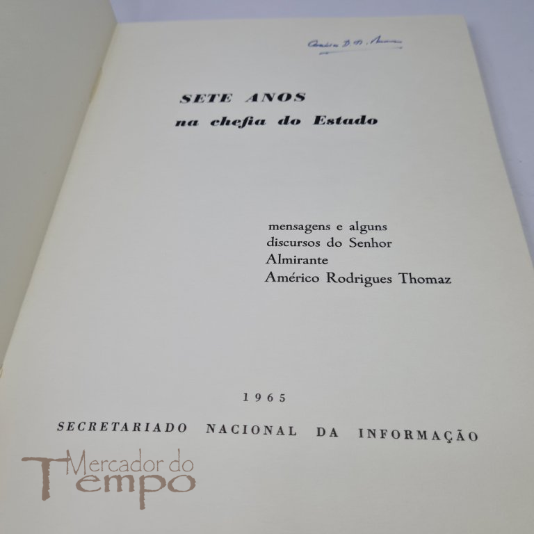 Sete anos na chefia do Estado, Almirante Américo Thomaz, 1965e