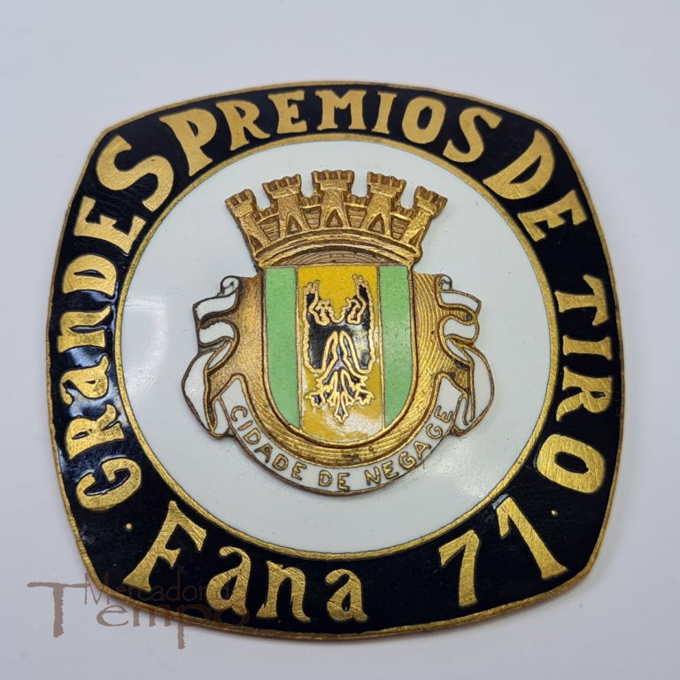 Crachá esmaltado, Grandes Prémios de Tiro – Fana 71. Cidade de Negage