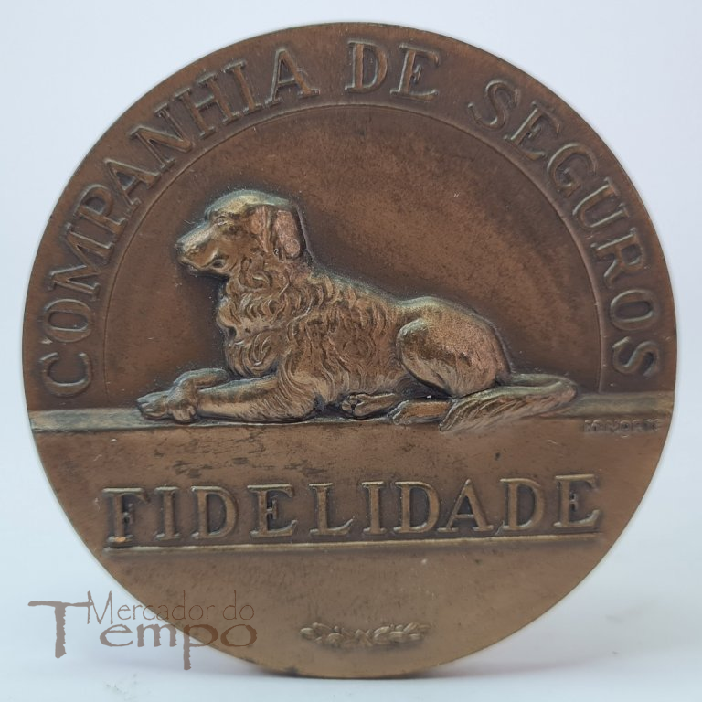 Medalha bronze Companhia de Seguros Fidelidade, 125º aniversário 