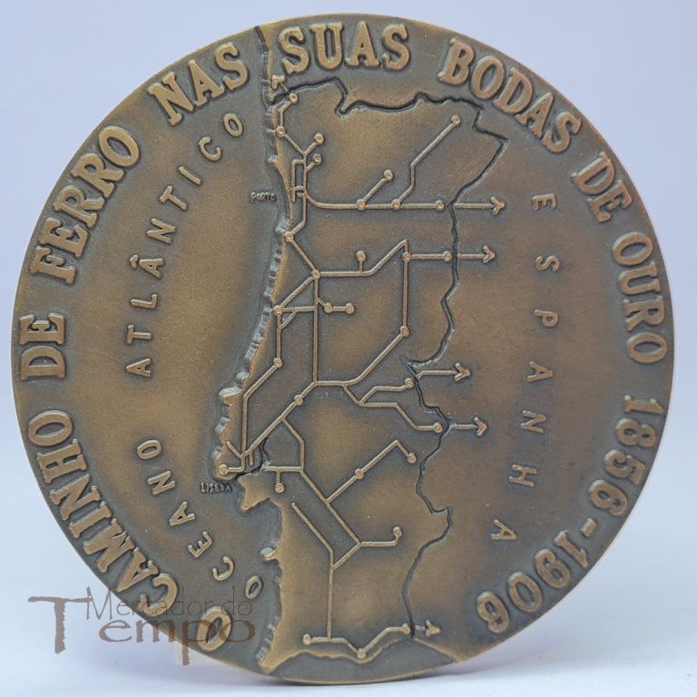 Medalha em bronze Caminhos de Ferro - Estação do Rossio