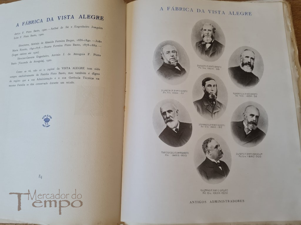 3 livros Centenário Fábrica da Vista Alegre (1824-1924) Ed.Esp.200 ex.