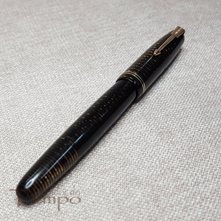 Caneta antiga Parker Vacumatic castanha