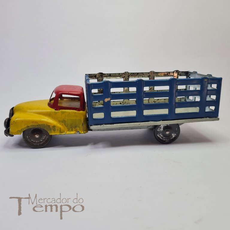 Brinquedo Português Camião de caixa aberta em folha/chapa anos 70