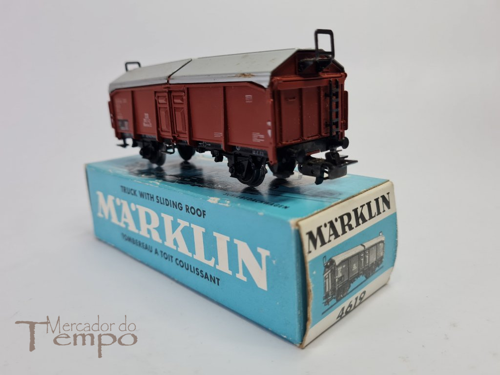 Comboios Marklin - caixa antiga Vagon telhado deslizante Ref. 4619
