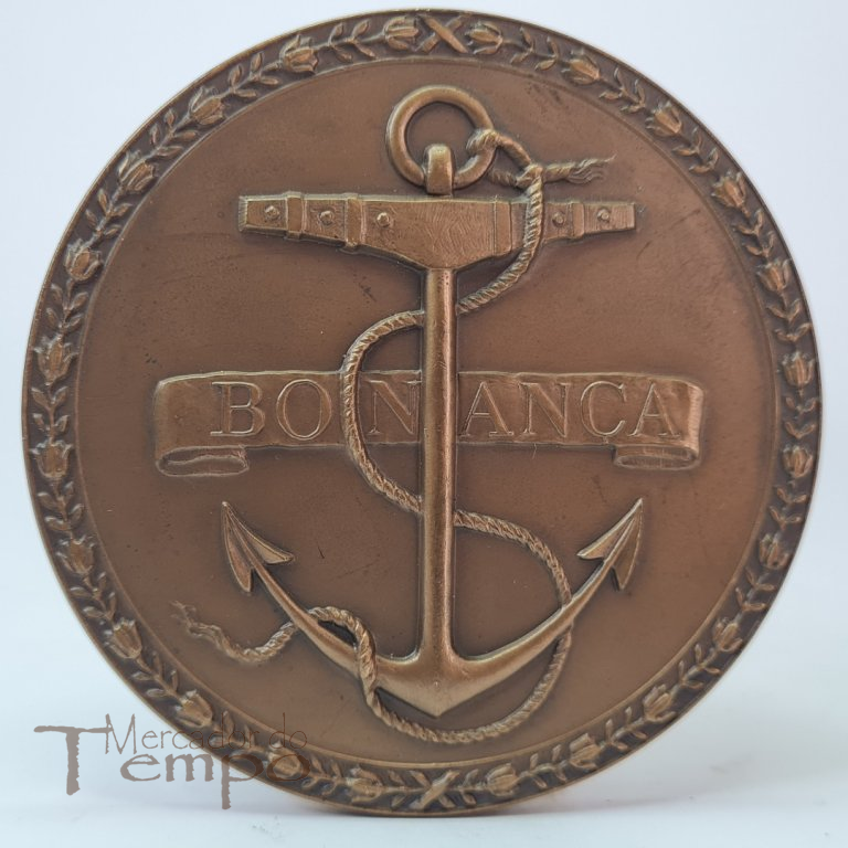 Medalha bronze 150º aniv. Companhia de Seguros Bonança 1808-1958