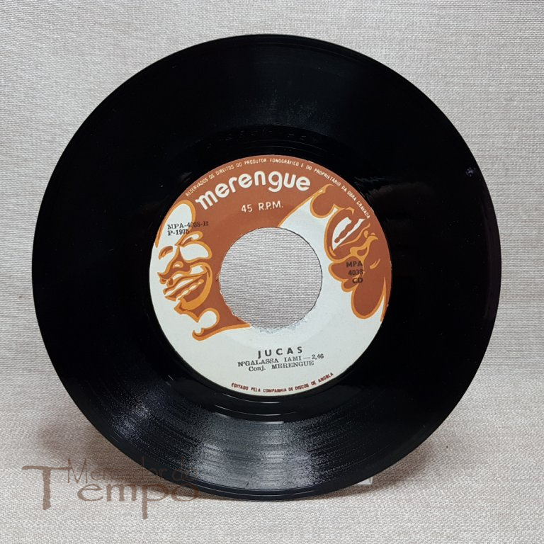 Disco 45 rpm Angola - JUCAS - Merengue MPA - 4038-CD  