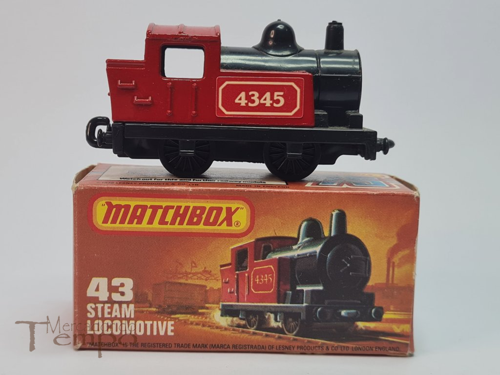 Miniatura Matchbox Steam Locomotive #43, comboio