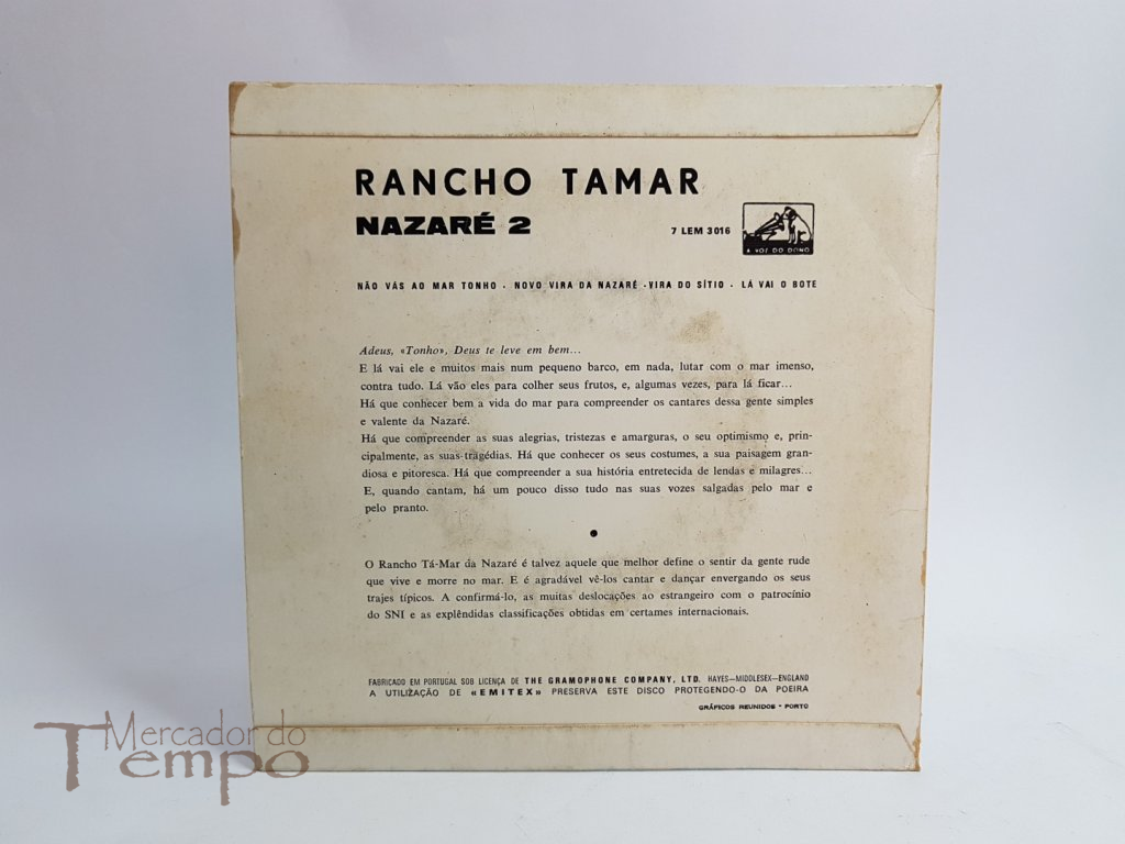 Disco 45 rpm Rancho Tamar Nazaré 2 7 LEM 3016 