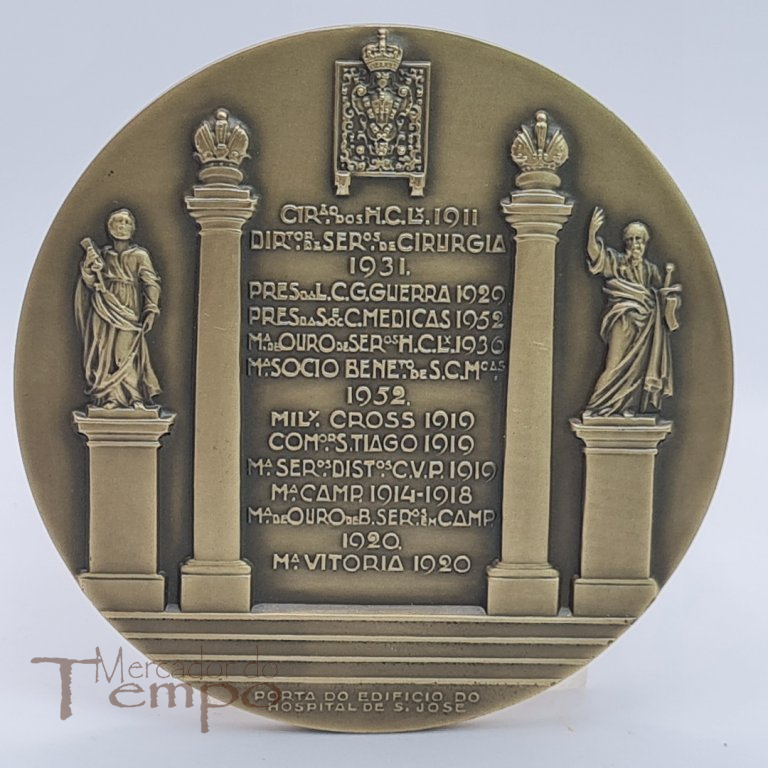 Medalha bronze Dr Alberto Mac-Bride Fernandes, João da Silva 1953