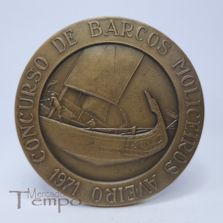 Medalha bronze Concurso de barcos Moliceiros Aveiro 1971