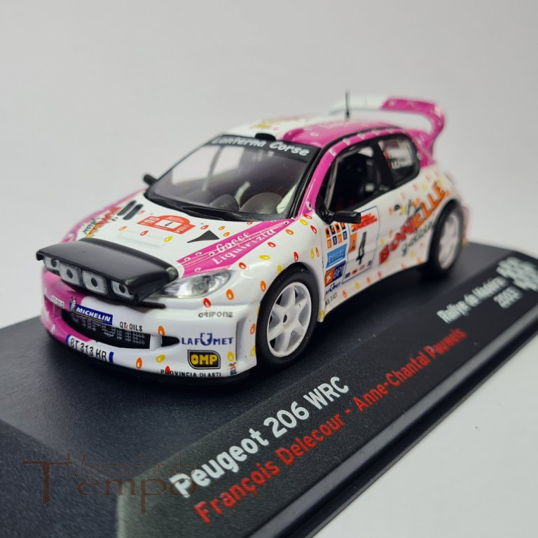 Miniatura 1/43 Altaya Rallye da Madeira 2003 Peugeot 206 WRC. 