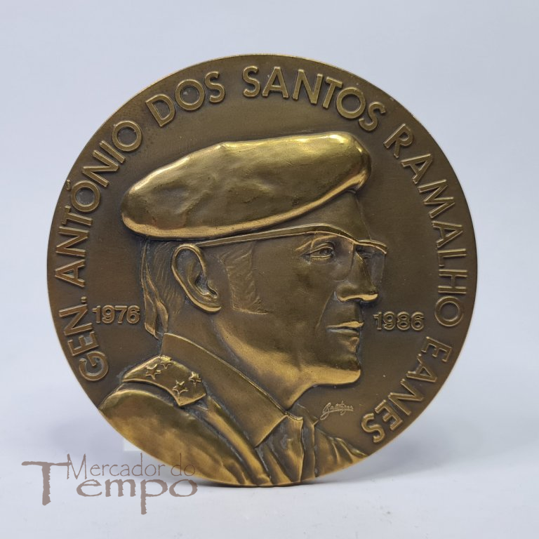 Medalha bronze General Ramalho Eanes 14º Presidente de Portugal