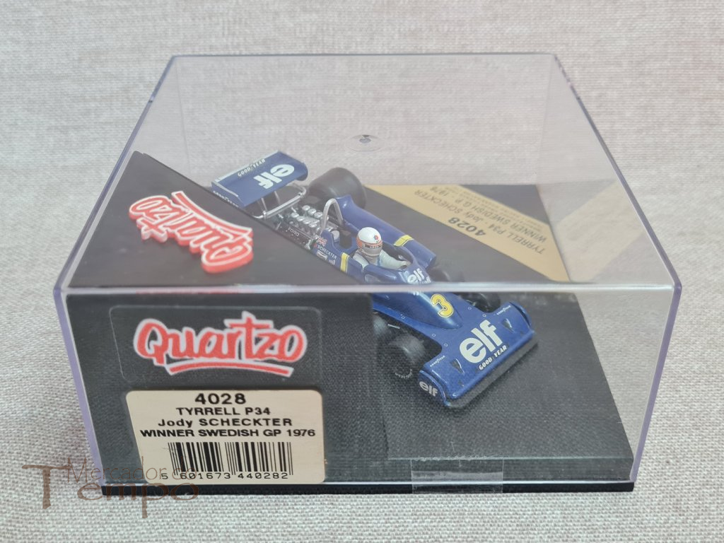 Miniatura 1/43 Quartzo 4028 Tyrrell P34 Jody Scheckter 1976