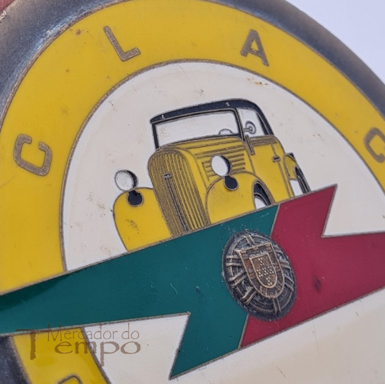 Medalha bronze esmaltada Clube Lusitano do Automóvel Clássico