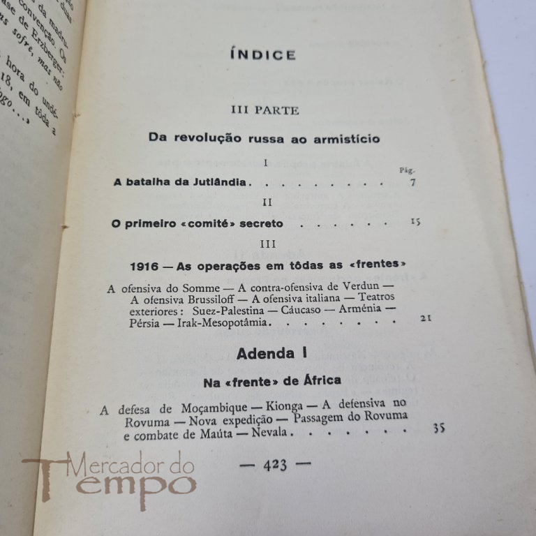 4 Volumes - História Secreta da Guerra, Adolfo Coelho, 1936