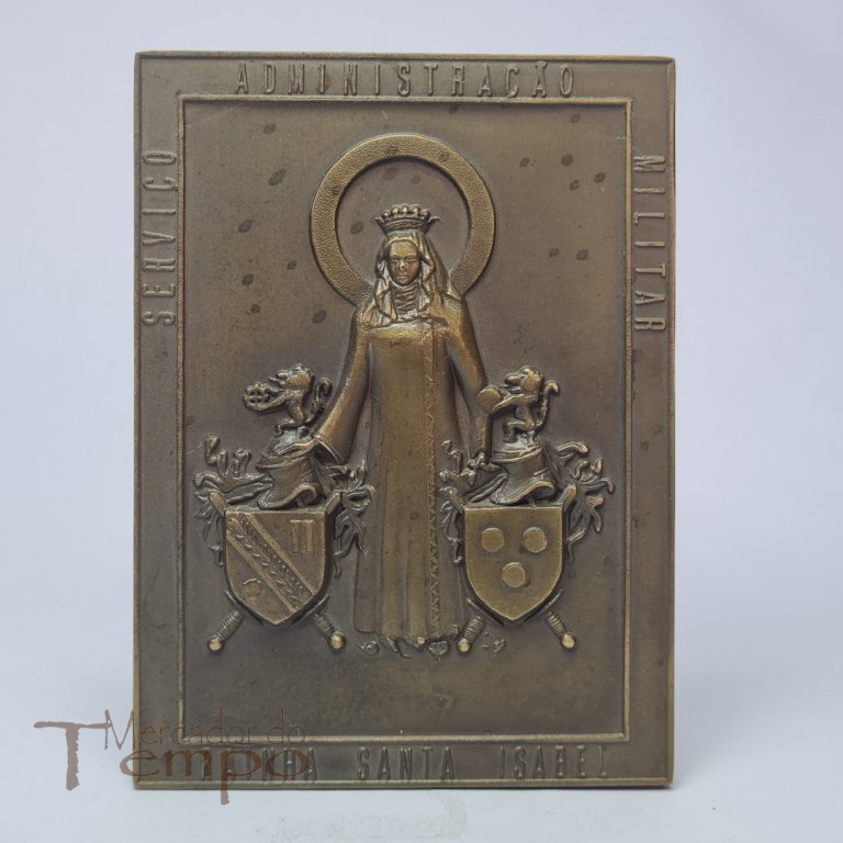 Grande medalhão “Serviço da Administração Militar / Rainha Santa Isabel”