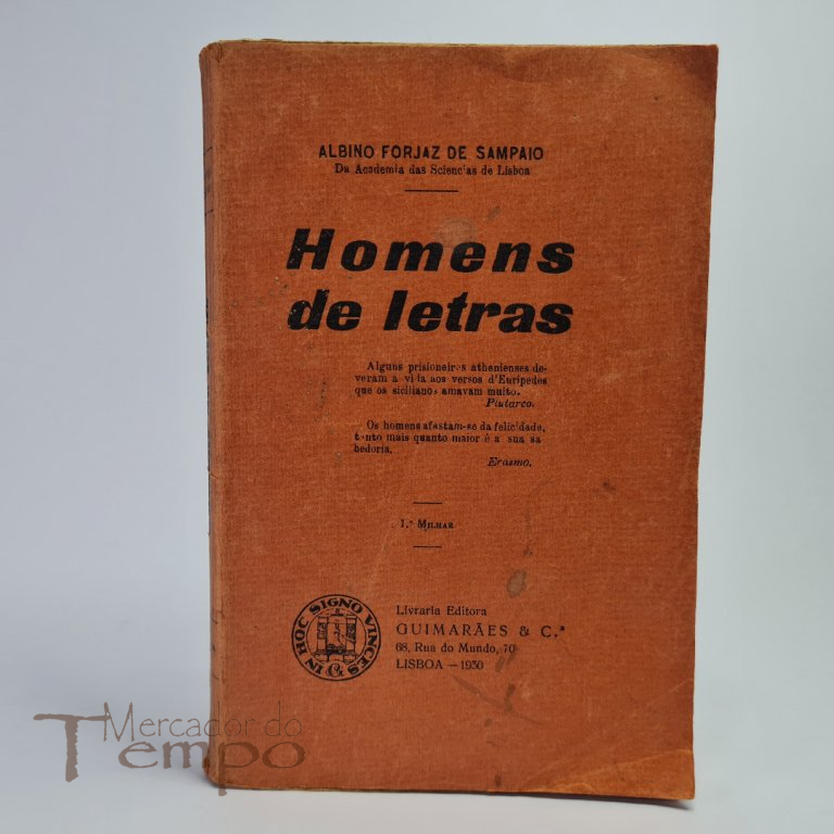 Albino Forjaz de Sampaio - Homens de letras, 1930, 1º Milhar