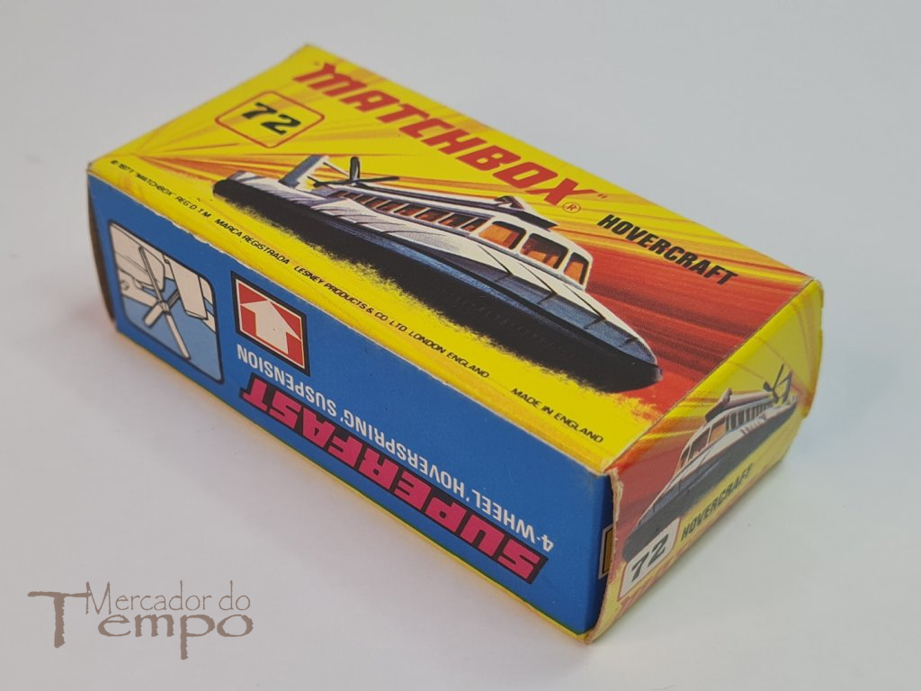 Miniatura Matchbox Hovercraft #72 com caixa original