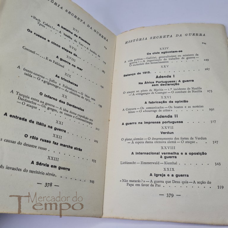 4 Volumes - História Secreta da Guerra, Adolfo Coelho, 1936