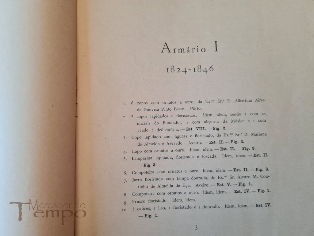3 livros Centenário Fábrica da Vista Alegre (1824-1924) Ed.Esp.200 ex.