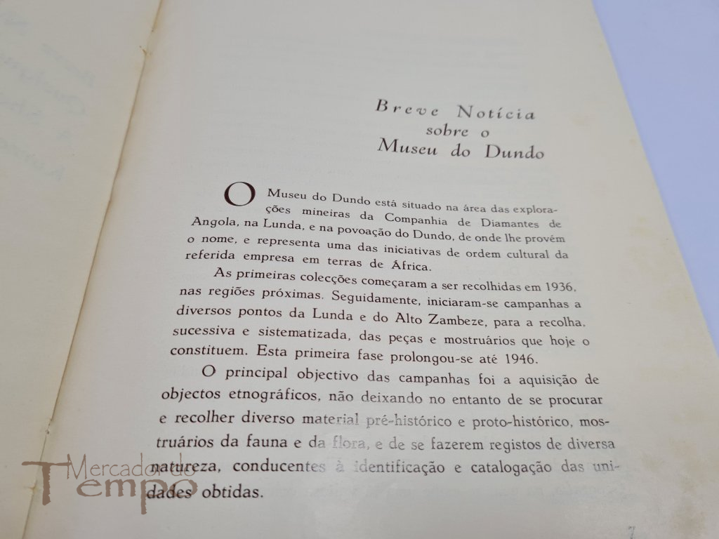 Breve Noticia sobre o Museu do Dundo, 1963