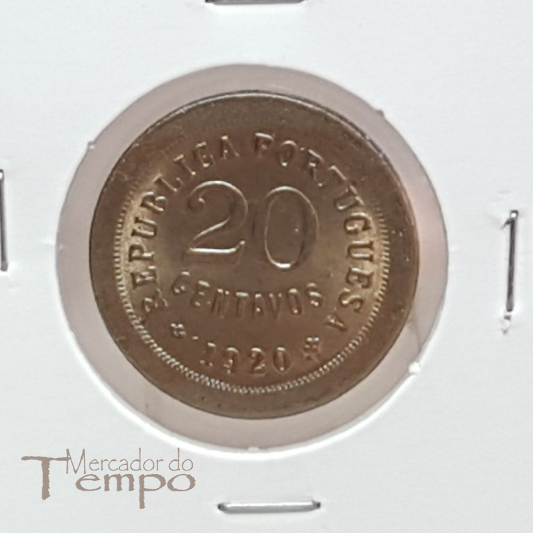 Moeda de 20 centavos de Cupro-Niquel de 1920