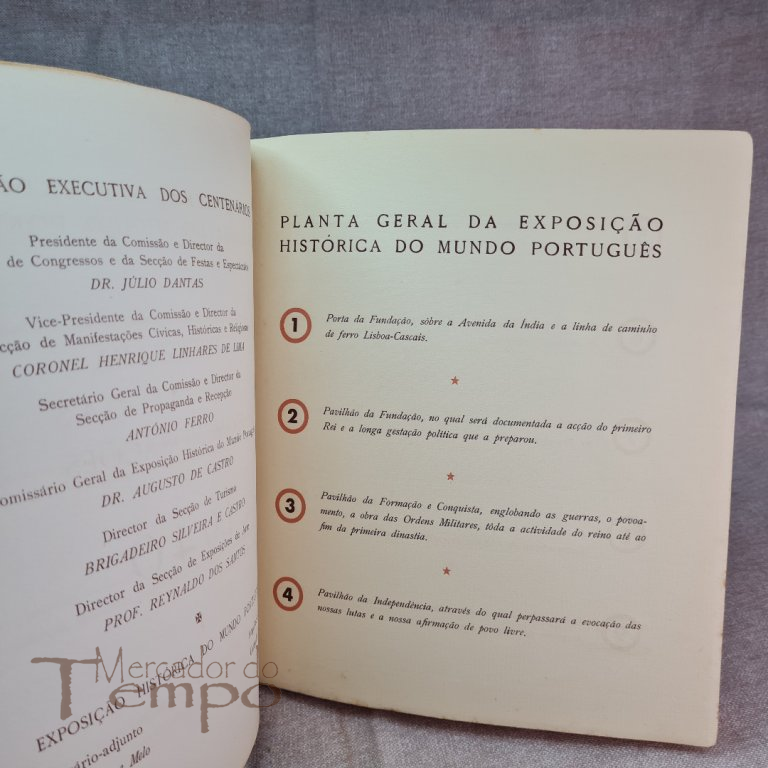 Programa oficial de 1940, das Comemorações Centenárias Exposição Mundo Português