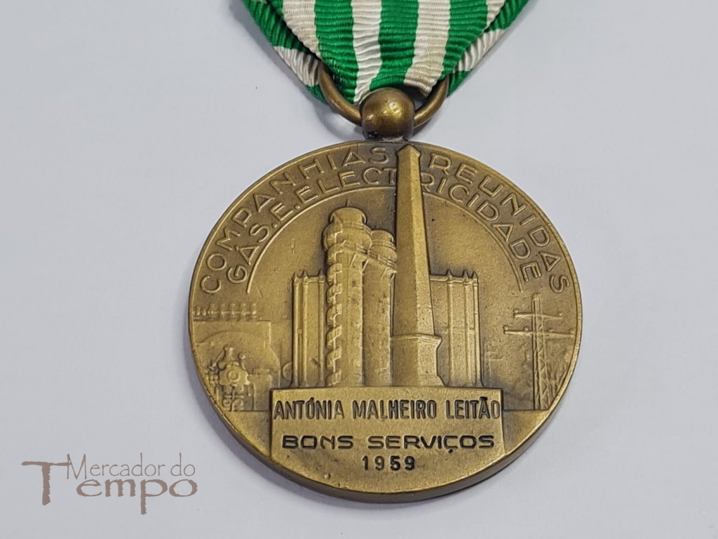 Medalha Bons Serviços Companhias Reunidas Gás e Electricidade 1959