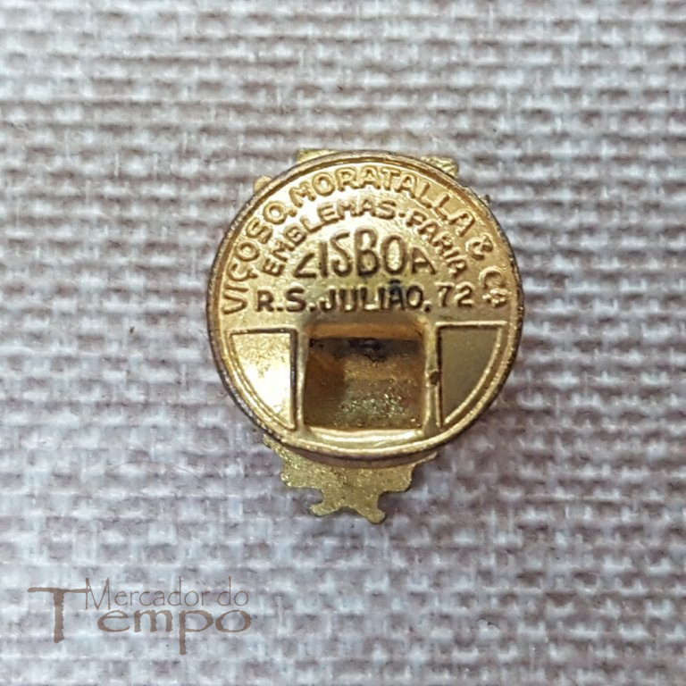Pin / Abotoadeira antigo esmaltado da Federação Portuguesa de Patinagem