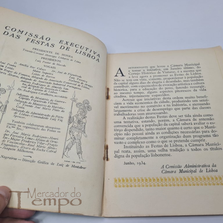 Invulgar Programa das Festas de Lisboa, 1934 - Almada Negreiros
