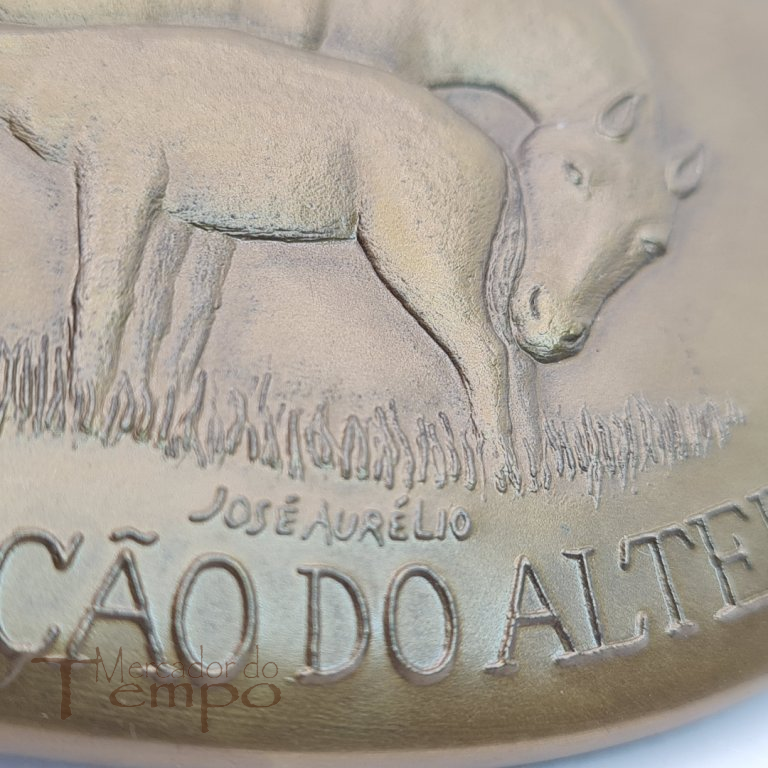 Medalha em bronze Coudelaria de Alter, 250 anos na criação do Alter-Real