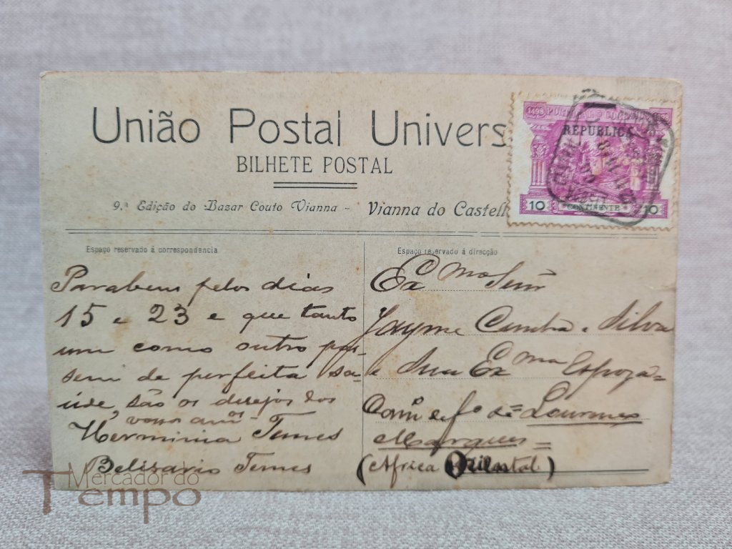 Postal Viana do Castelo - Praça da Rainha 1911