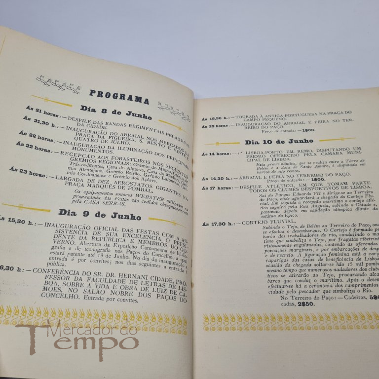 Invulgar Programa das Festas de Lisboa, 1934 - Almada Negreiros