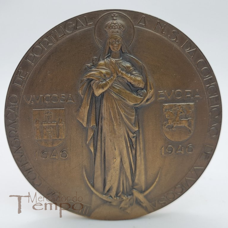 Medalha bronze Nª Srª da Conceição / D. João IV , 1946, João da Silva