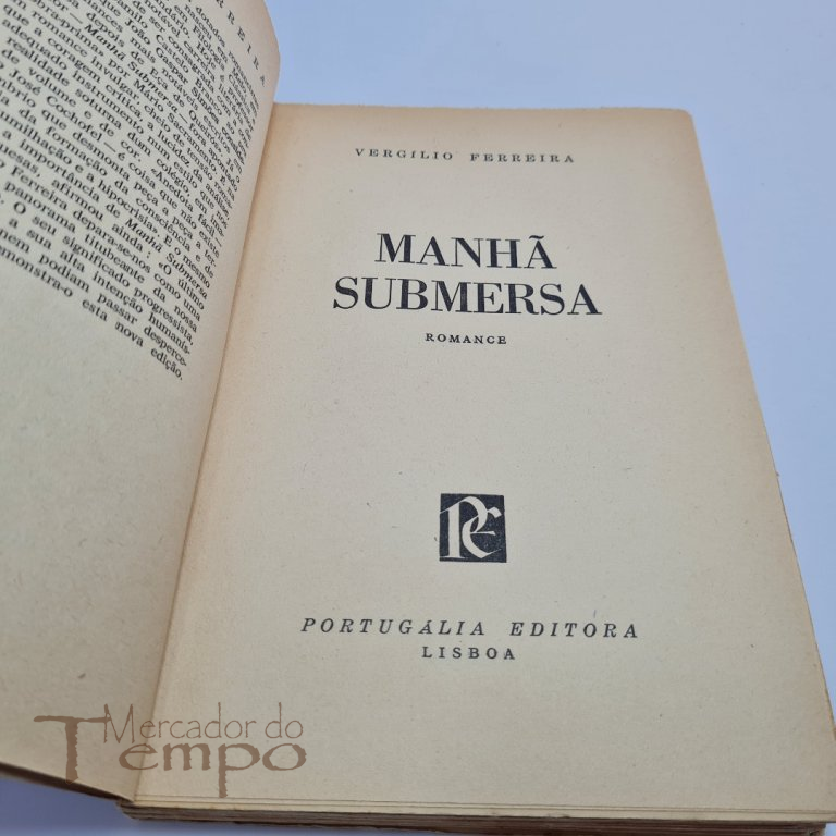 Vergilio Ferreira - Manhã Submersa, 2ª edição