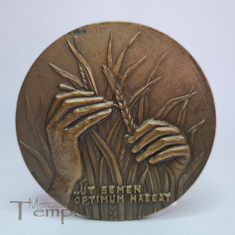 Medalha bronze XXV Aniv. Estação de Melhoramento de Plantas, 1967