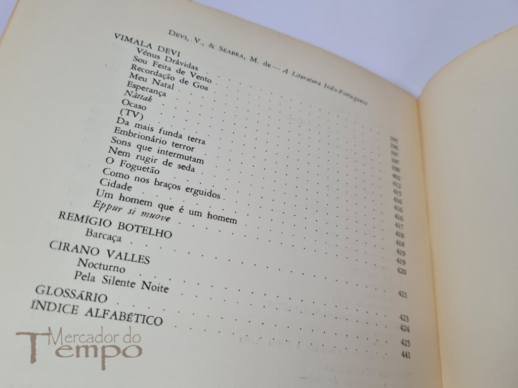 A Literatura Indo-Portuguesa Antologia 1971