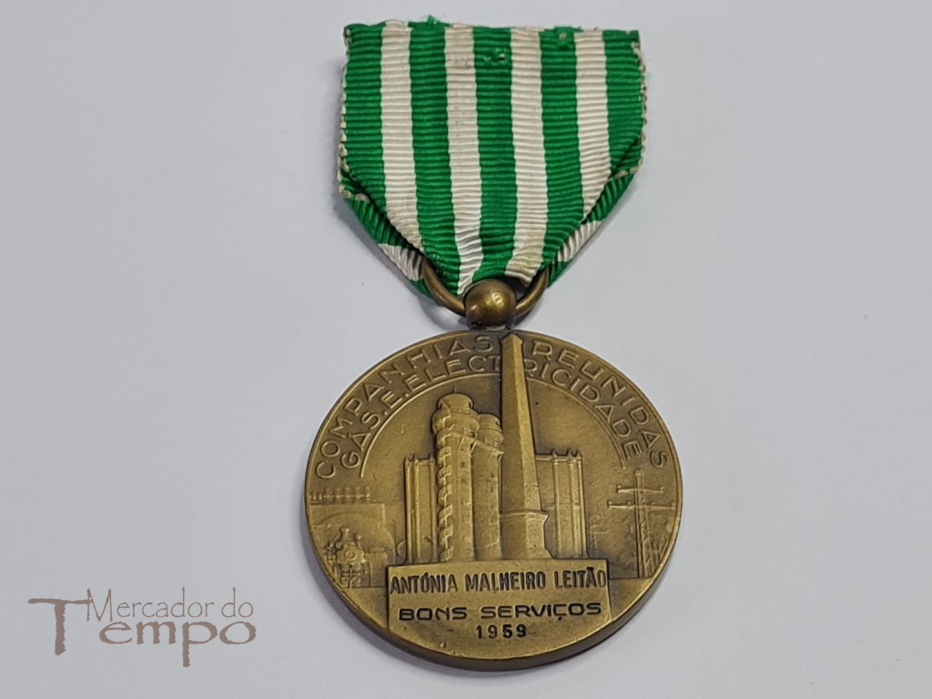 Medalha Bons Serviços Companhias Reunidas Gás e Electricidade 1959