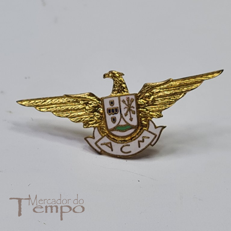 Pin / Insígnia esmaltada ACM, Aero Clube de Moçambique