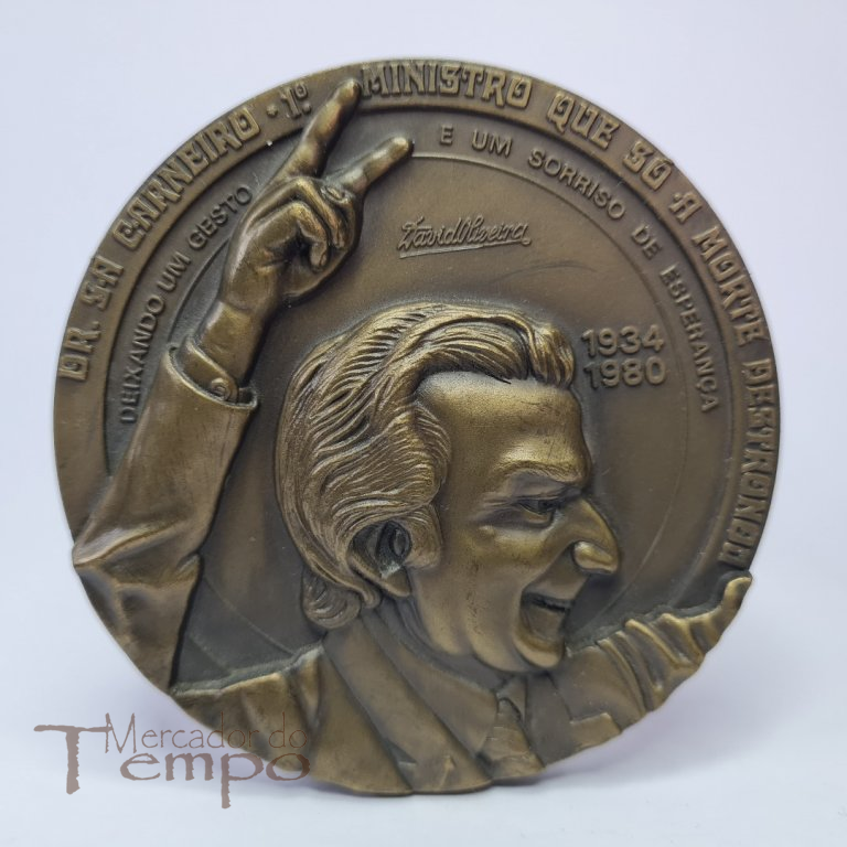 Medalha bronze Dr Sá Carneiro 1934 - 1980