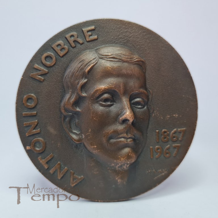 Medalha cobre escritor António Nobre 1967