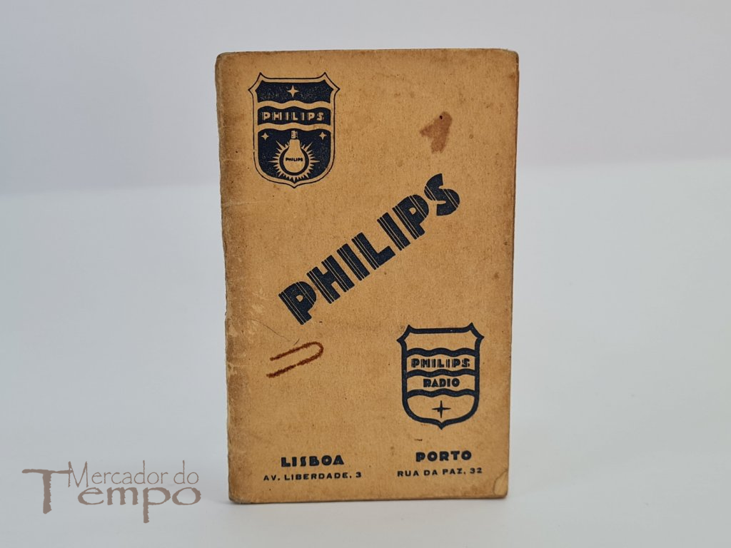  Bloco de apontamentos com Publicidade Philips, anos 50