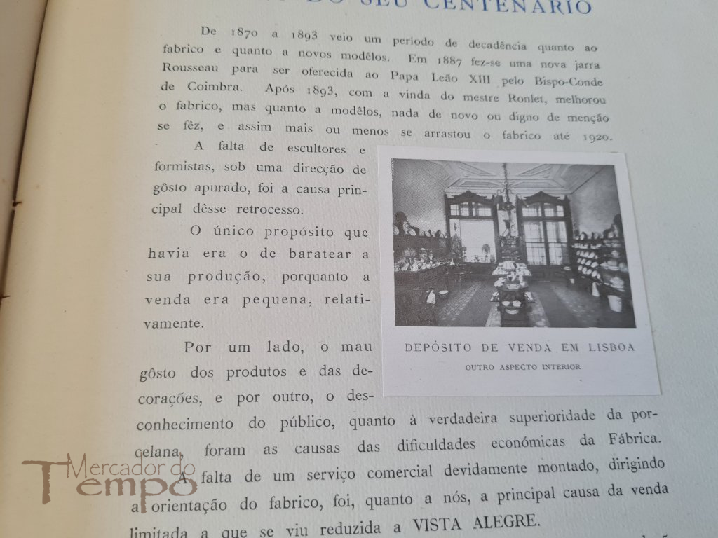 3 livros Centenário Fábrica da Vista Alegre (1824-1924) Ed.Esp.200 ex.